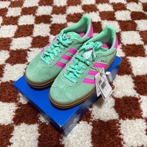Adidas Gazelle Bold in Pulse Mint Pink